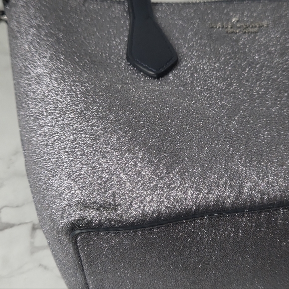 Kate Spade Joeley Small Satchel Crossbody Dusk Navy Sparkle - Picture 11 of 12